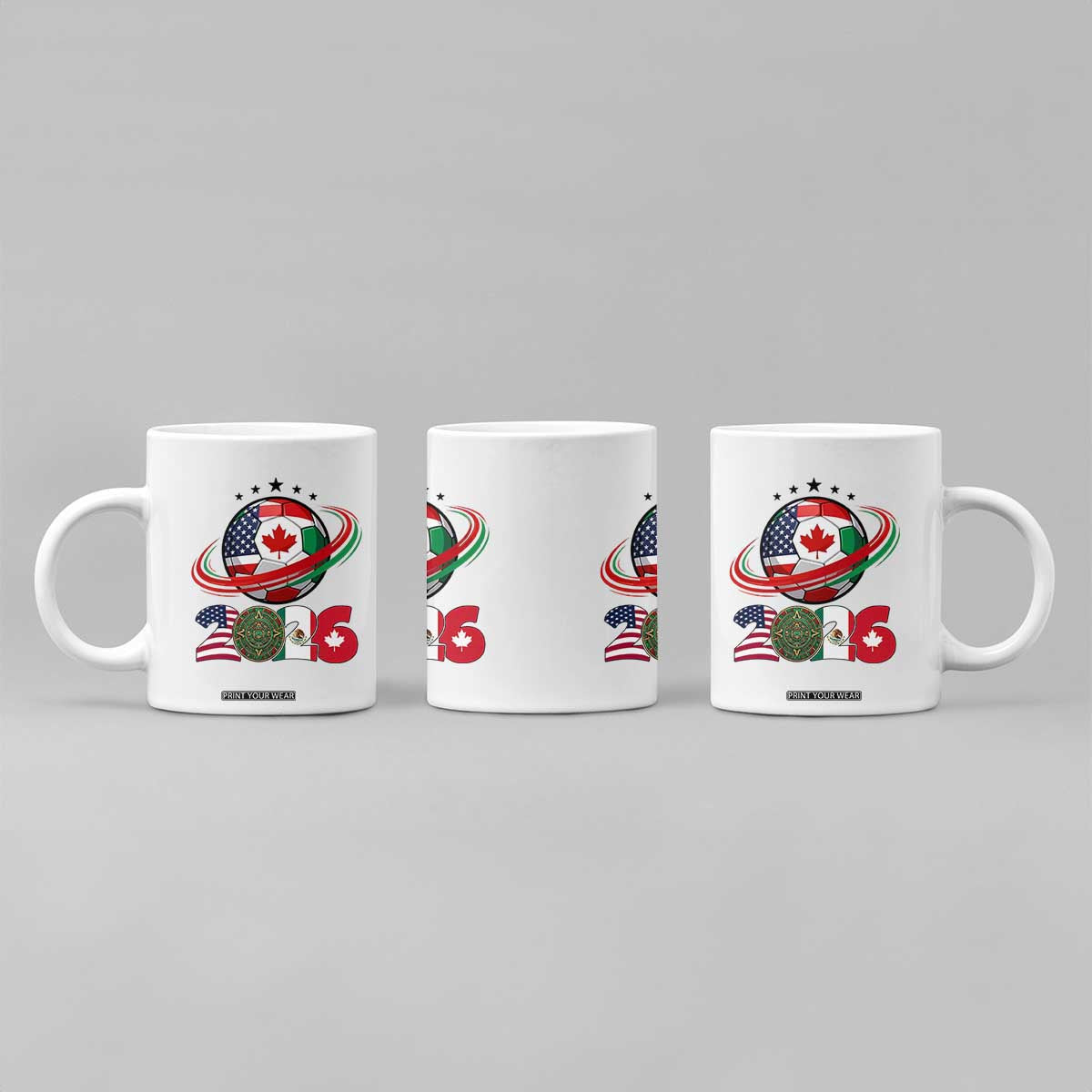 USA Mexico Canada Coffee Mug 2026 Football Fan Gift TS12 Print Your Wear