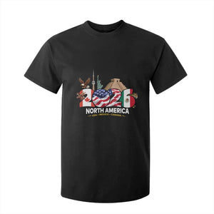 2026 North American Football Supporters T Shirt For Kid TS12 Black Print Your Wear