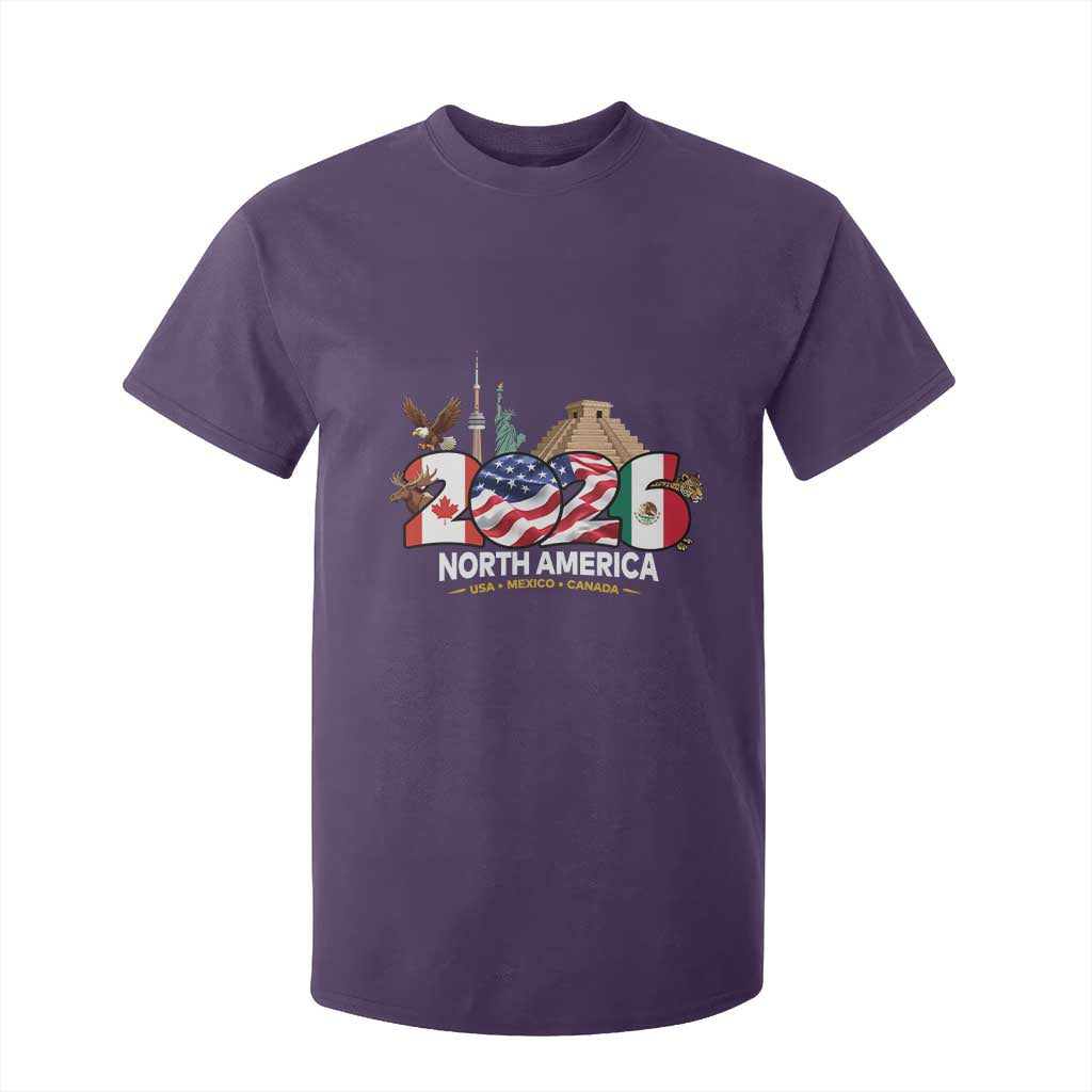 2026 North American Football Supporters T Shirt For Kid TS12 Purple Print Your Wear