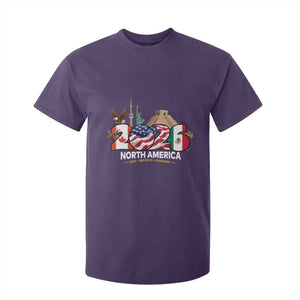 2026 North American Football Supporters T Shirt For Kid TS12 Purple Print Your Wear