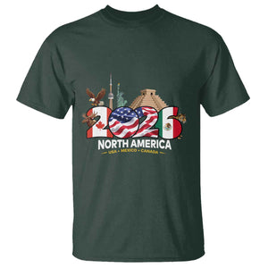 2026 North American Football Supporters T Shirt TS12 Dark Forest Green Print Your Wear