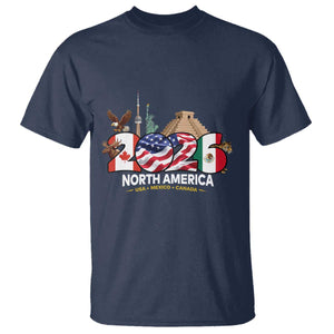 2026 North American Football Supporters T Shirt TS12 Navy Print Your Wear