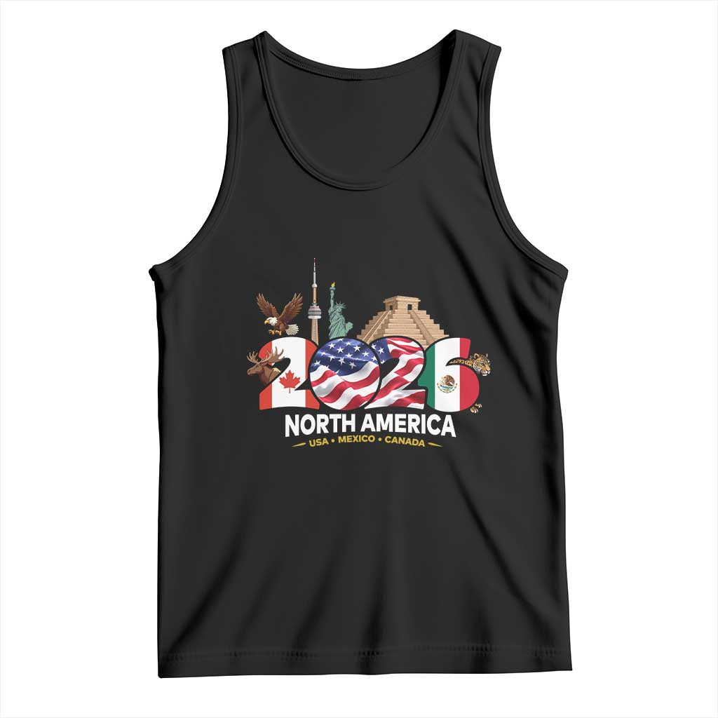 2026 North American Football Supporters Tank Top TS12 Black Print Your Wear