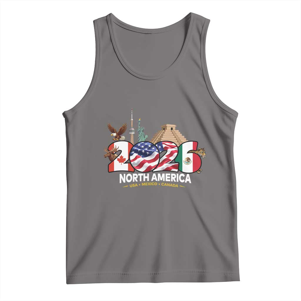 2026 North American Football Supporters Tank Top TS12 Deep Heather Print Your Wear