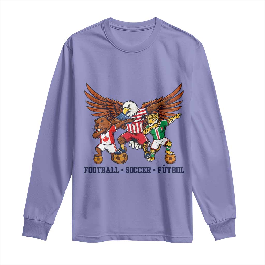 Eagle Jaguar Beaver 2026 Football Long Sleeve Shirt Supporters Gift Idea TS12 Violet Print Your Wear