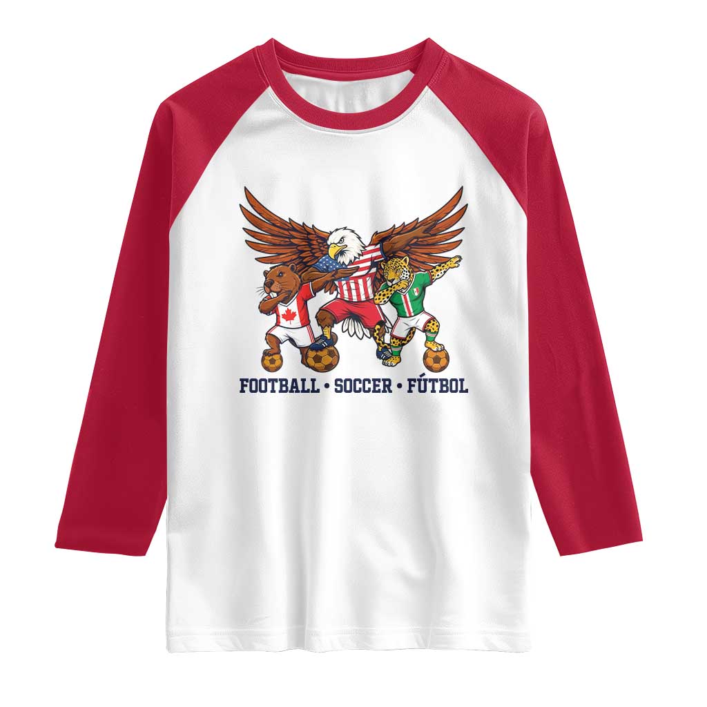 Eagle Jaguar Beaver 2026 Football Raglan Shirt Supporters Gift Idea TS12 White Red Print Your Wear