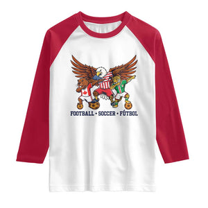 Eagle Jaguar Beaver 2026 Football Raglan Shirt Supporters Gift Idea TS12 White Red Print Your Wear