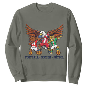 Eagle Jaguar Beaver 2026 Football Sweatshirt Supporters Gift Idea TS12 Military Green Print Your Wear
