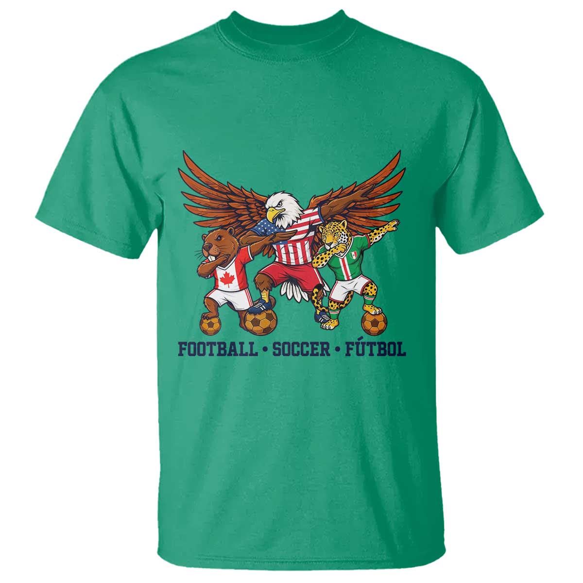 Eagle Jaguar Beaver 2026 Football T Shirt Supporters Gift Idea TS12 Irish Green Print Your Wear
