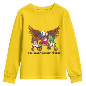 Eagle Jaguar Beaver 2026 Football Youth Sweatshirt Supporters Gift Idea TS12 Daisy Print Your Wear