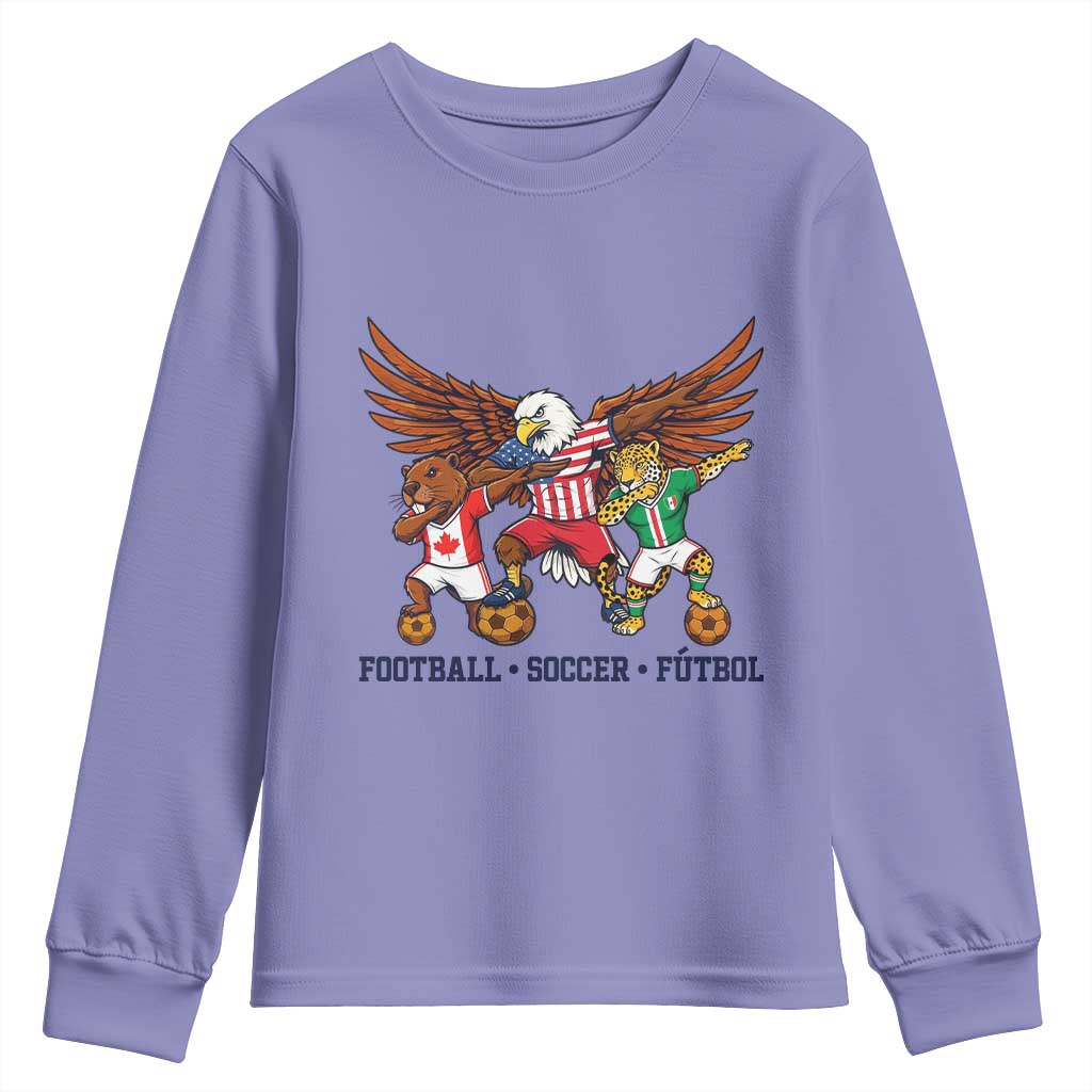 Eagle Jaguar Beaver 2026 Football Youth Sweatshirt Supporters Gift Idea TS12 Violet Print Your Wear