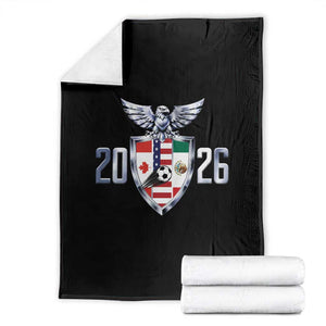 Canada Mexico USA Throw Blanket International Soccer Lover Gift TS12 Black Print Your Wear