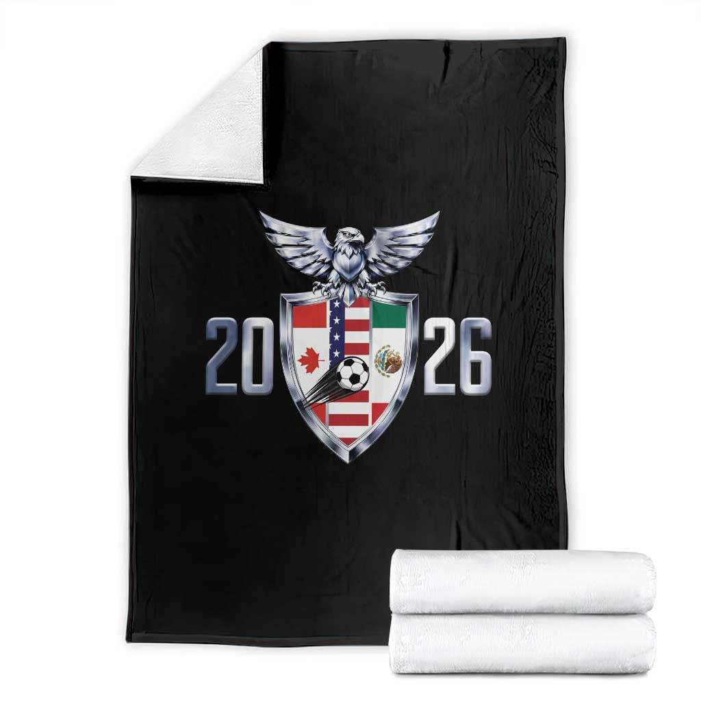 Canada Mexico USA Throw Blanket International Soccer Lover Gift TS12 Black Print Your Wear