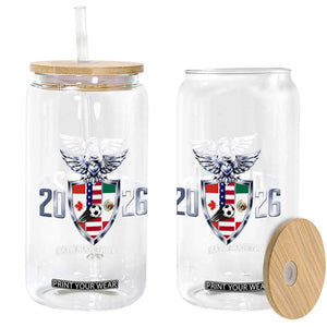 Canada Mexico USA Glass Can International Soccer Lover Gift TS12 Print Your Wear