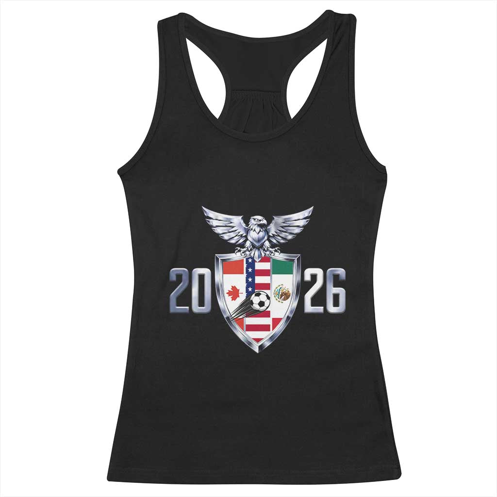 Canada Mexico USA Racerback Tank Top International Soccer Lover Gift TS12 Black Print Your Wear