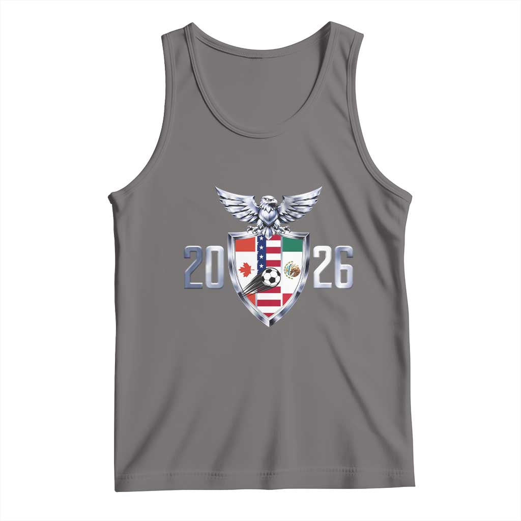 Canada Mexico USA Tank Top International Soccer Lover Gift TS12 Deep Heather Print Your Wear