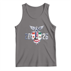 Canada Mexico USA Tank Top International Soccer Lover Gift TS12 Deep Heather Print Your Wear