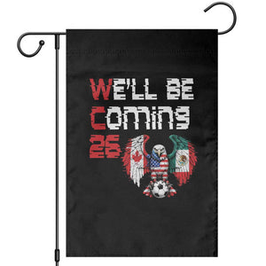 Glitched North America Eagle Soccer Garden Flag We Will Be Coming 26 TS12 Black Print Your Wear