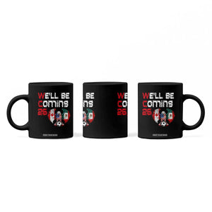 Glitched North America Eagle Soccer Coffee Mug We Will Be Coming 26 TS12 Print Your Wear