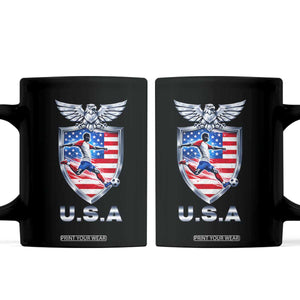 USA 2026 Soccer Player Coffee Mug United States Team Pride TS12 Black Print Your Wear