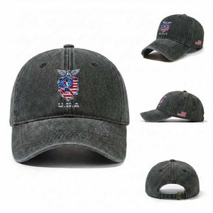 USA 2026 Soccer Player Washed Cotton Baseball Cap United States Team Pride TS12 Washed Cap Universal Fit Dark Green Print Your Wear