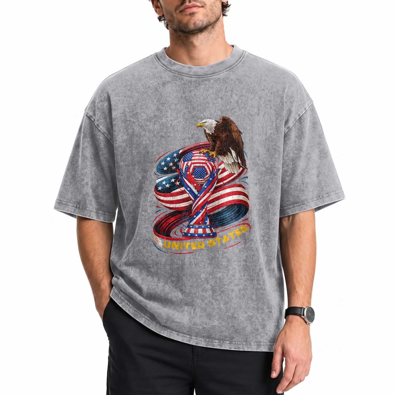 United States Sport USA Team 2026 Washed Cotton T-Shirt American Soccer Fans Gift