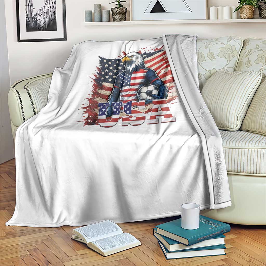 American Eagle And Soccer USA 2026 Supporter Throw Blanket TS12 Print Your Wear