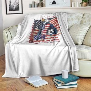American Eagle And Soccer USA 2026 Supporter Throw Blanket TS12 Print Your Wear
