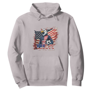 American Eagle And Soccer USA 2026 Supporter Hoodie TS12 Ice Gray Print Your Wear