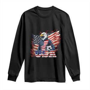 American Eagle And Soccer USA 2026 Supporter Long Sleeve Shirt TS12 Black Print Your Wear