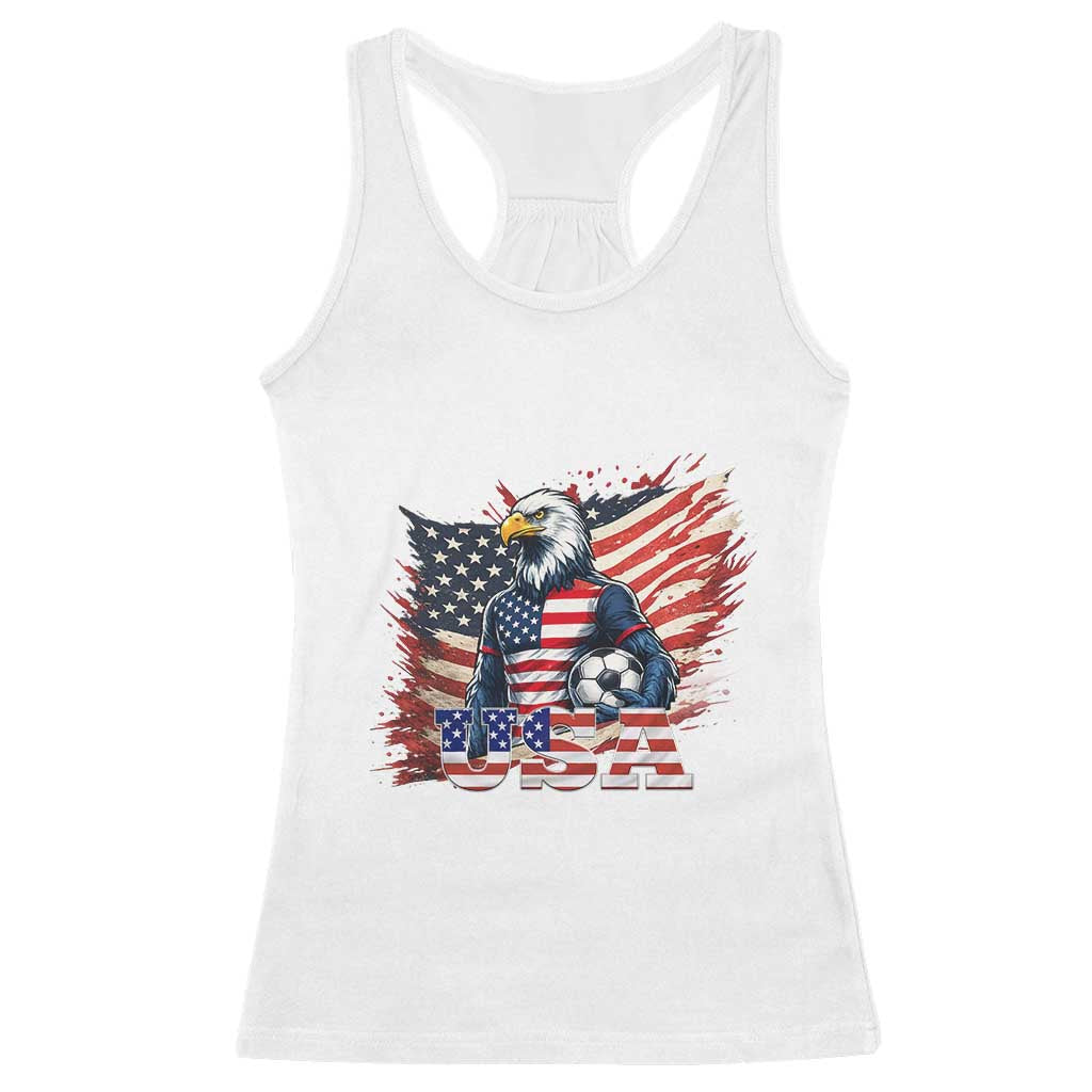 American Eagle And Soccer USA 2026 Supporter Racerback Tank Top TS12 White Print Your Wear