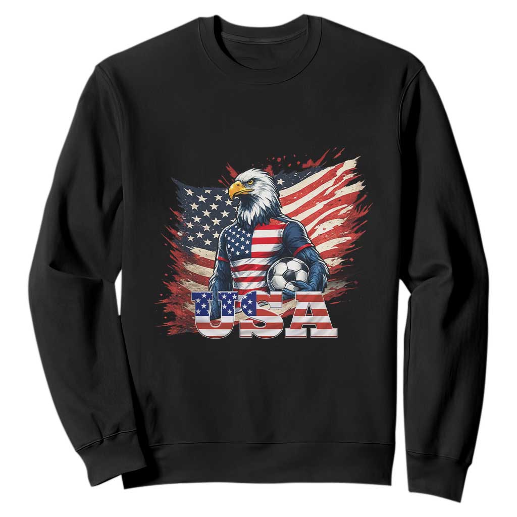 American Eagle And Soccer USA 2026 Supporter Sweatshirt TS12 Black Print Your Wear