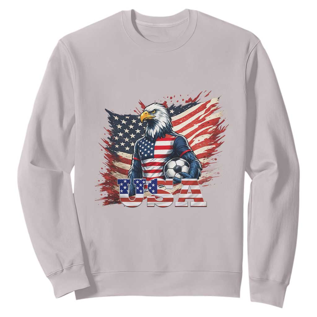 American Eagle And Soccer USA 2026 Supporter Sweatshirt TS12 Ice Gray Print Your Wear