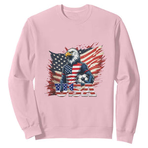 American Eagle And Soccer USA 2026 Supporter Sweatshirt TS12 Light Pink Print Your Wear