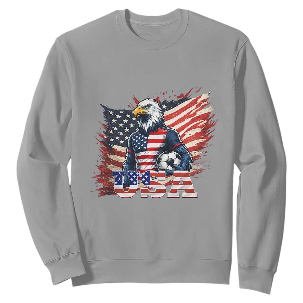 American Eagle And Soccer USA 2026 Supporter Sweatshirt TS12 Sport Gray Print Your Wear