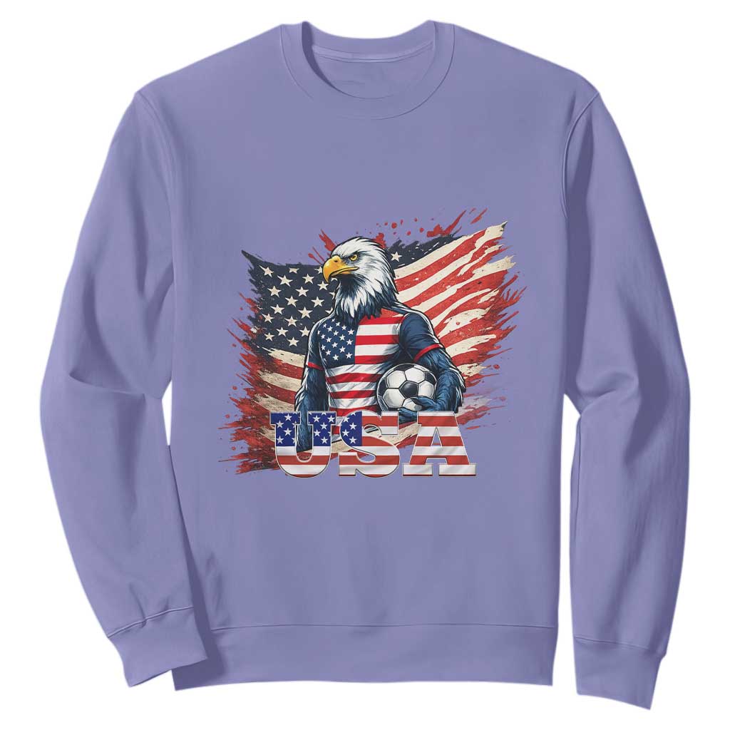 American Eagle And Soccer USA 2026 Supporter Sweatshirt TS12 Violet Print Your Wear