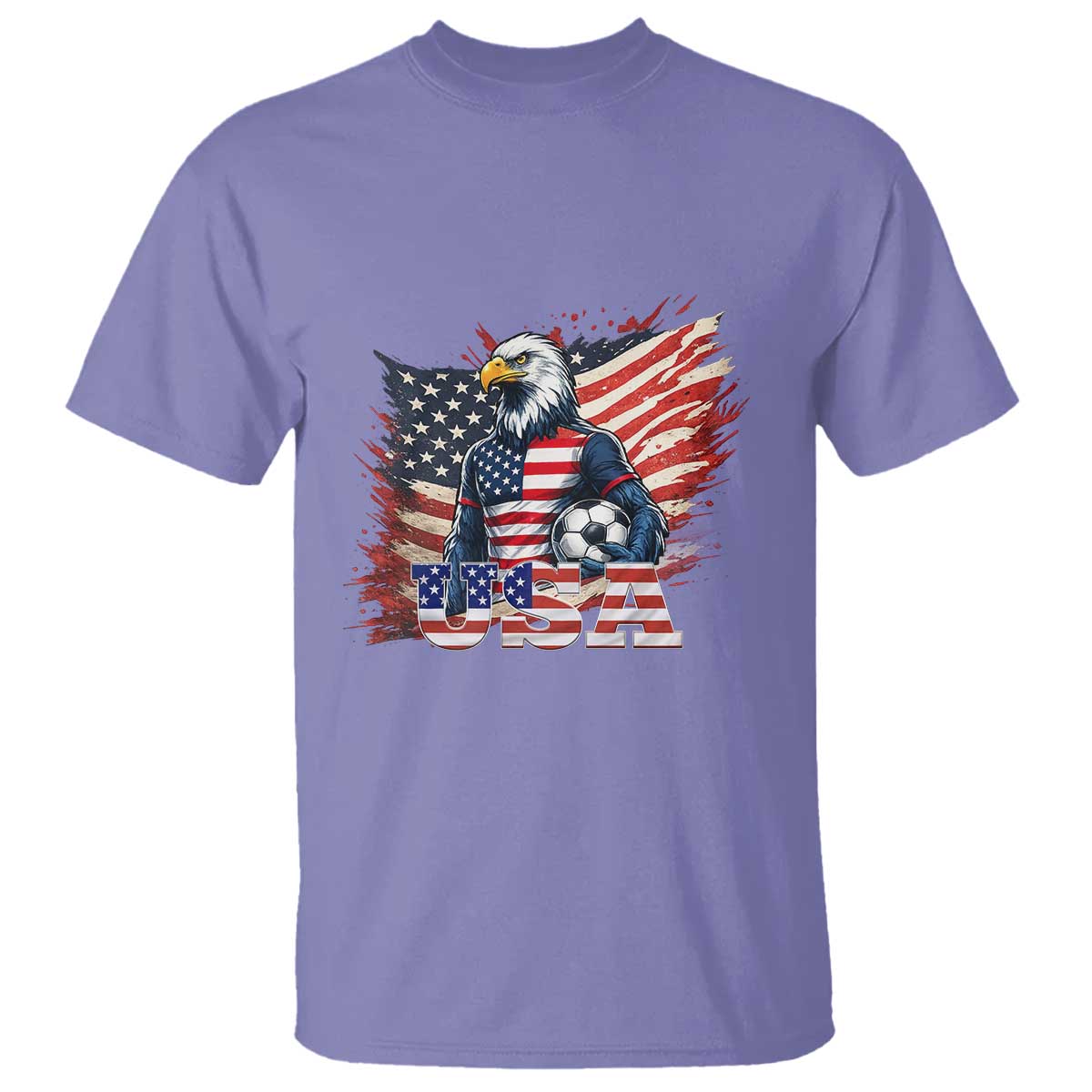 American Eagle And Soccer USA 2026 Supporter T Shirt TS12 Violet Print Your Wear