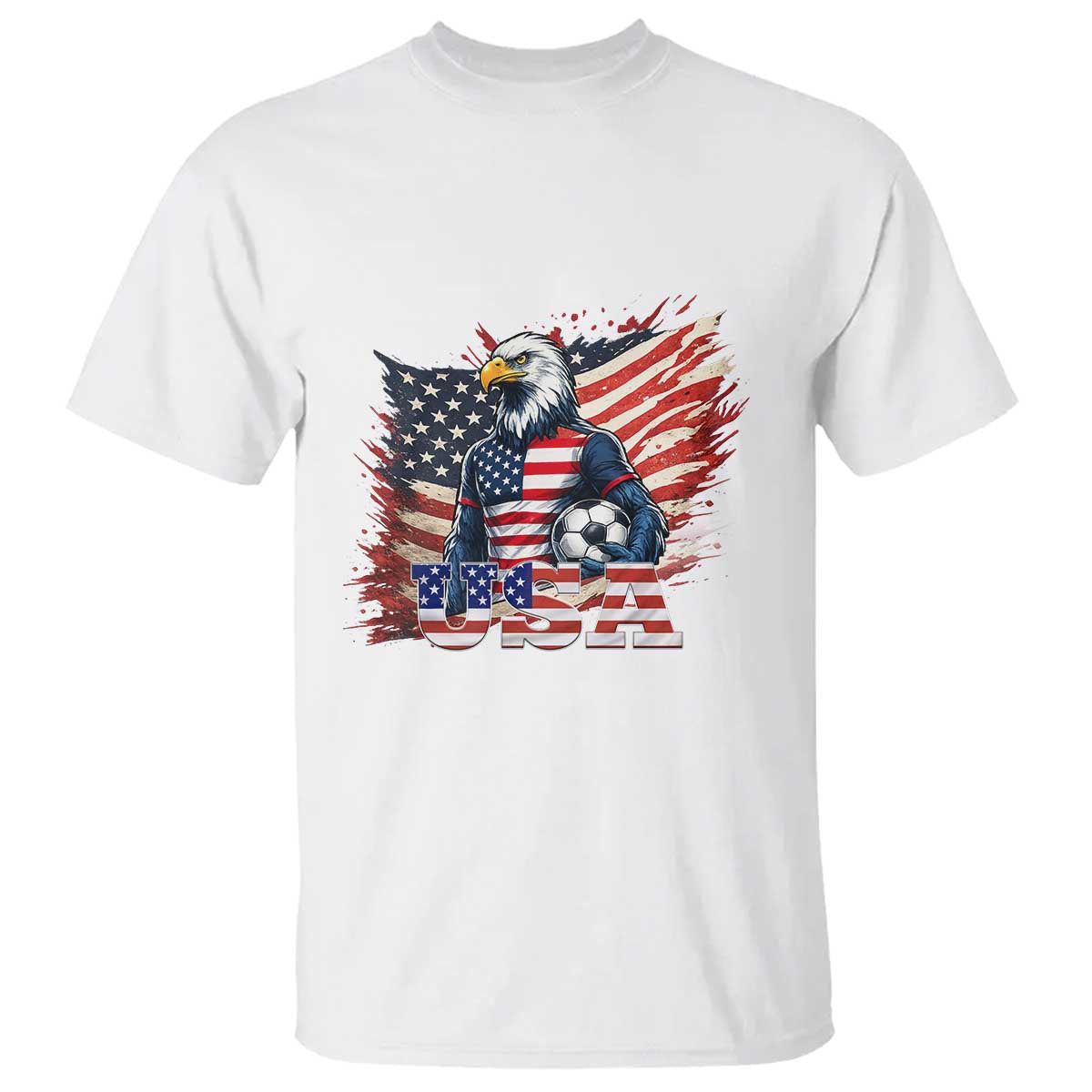American Eagle And Soccer USA 2026 Supporter T Shirt TS12 White Print Your Wear