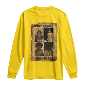 Shirley Chisholm Catalyst For Change Quote Long Sleeve Shirt Womens History Month TS12 Daisy Print Your Wear
