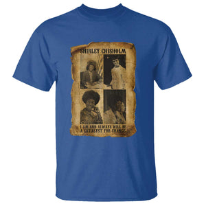 Shirley Chisholm Catalyst For Change Quote T Shirt Womens History Month TS12 Royal Blue Print Your Wear