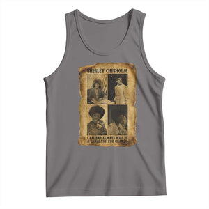 Shirley Chisholm Catalyst For Change Quote Tank Top Womens History Month TS12 Deep Heather Print Your Wear