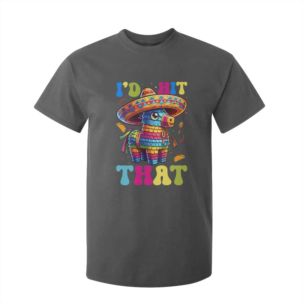 Funny Cinco De Mayo Pinata T Shirt For Kid Id Hit That TS12 Dark Heather Print Your Wear