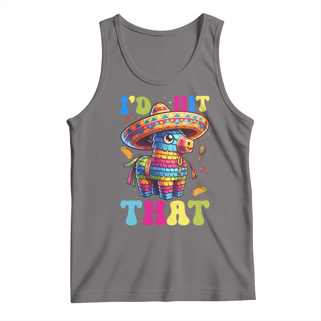 Funny Cinco De Mayo Pinata Tank Top Id Hit That TS12 Deep Heather Print Your Wear