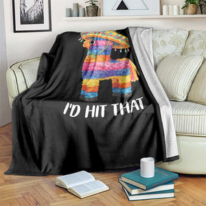 Funny Rainbow Pinata Sombrero Throw Blanket Id Hit That TS12 Print Your Wear