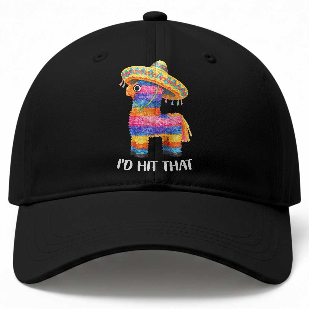 Funny Rainbow Pinata Sombrero Baseball Cap Id Hit That TS12 Print Your Wear