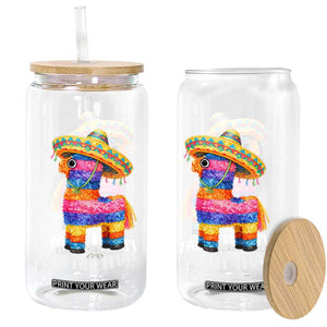Funny Rainbow Pinata Sombrero Glass Can Id Hit That TS12 Print Your Wear