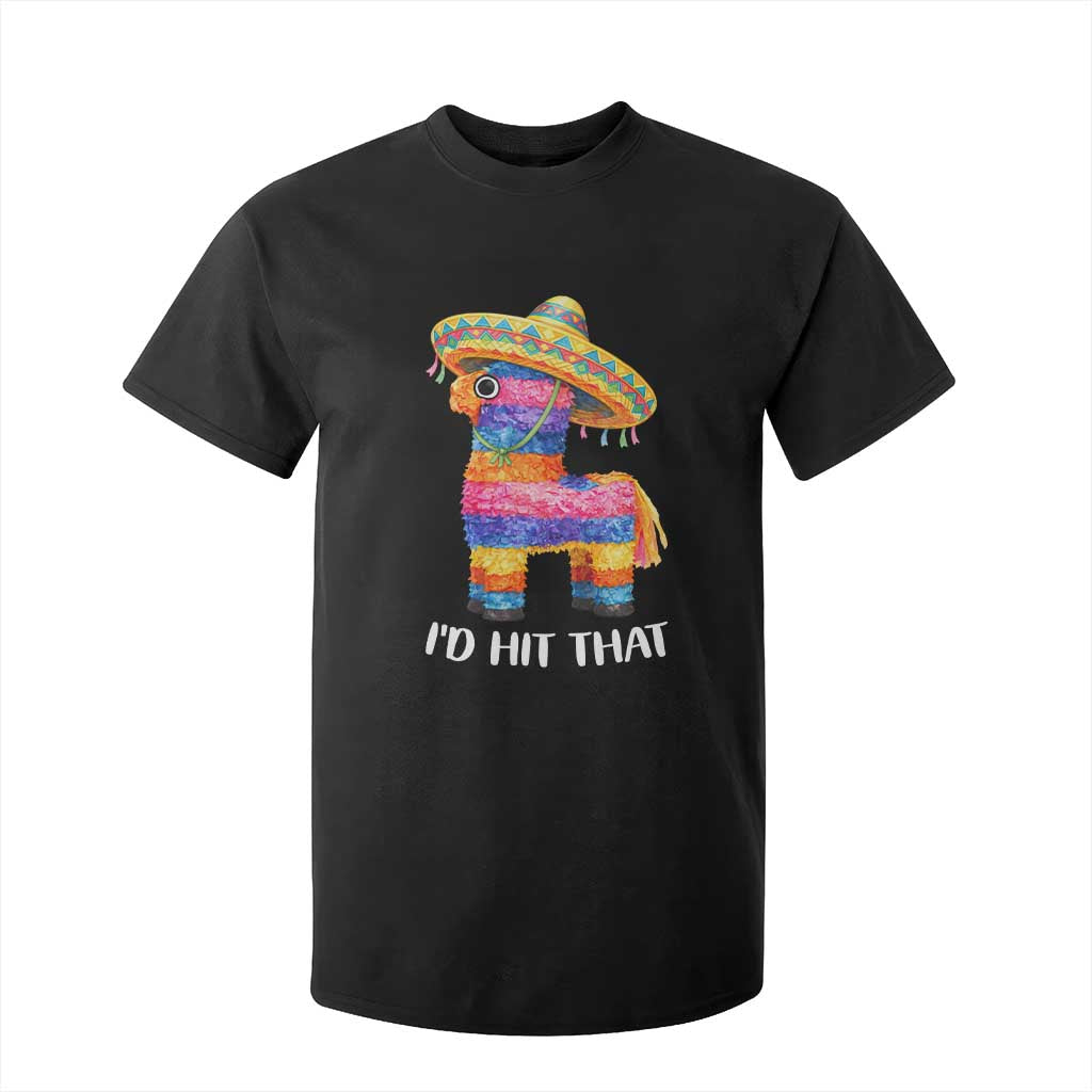 Funny Rainbow Pinata Sombrero T Shirt For Kid Id Hit That TS12 Black Print Your Wear