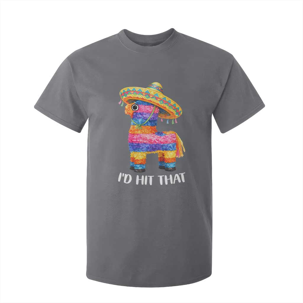 Funny Rainbow Pinata Sombrero T Shirt For Kid Id Hit That TS12 Charcoal Print Your Wear