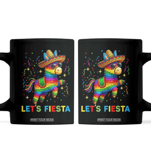 Mexican Fiesta Pinata Coffee Mug Funny Cinco De Mayo TS12 Black Print Your Wear