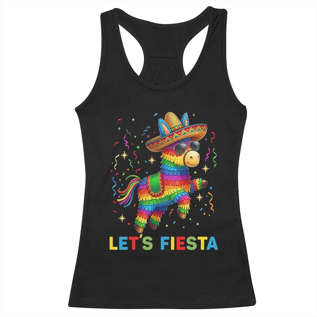 Mexican Fiesta Pinata Racerback Tank Top Funny Cinco De Mayo TS12 Black Print Your Wear